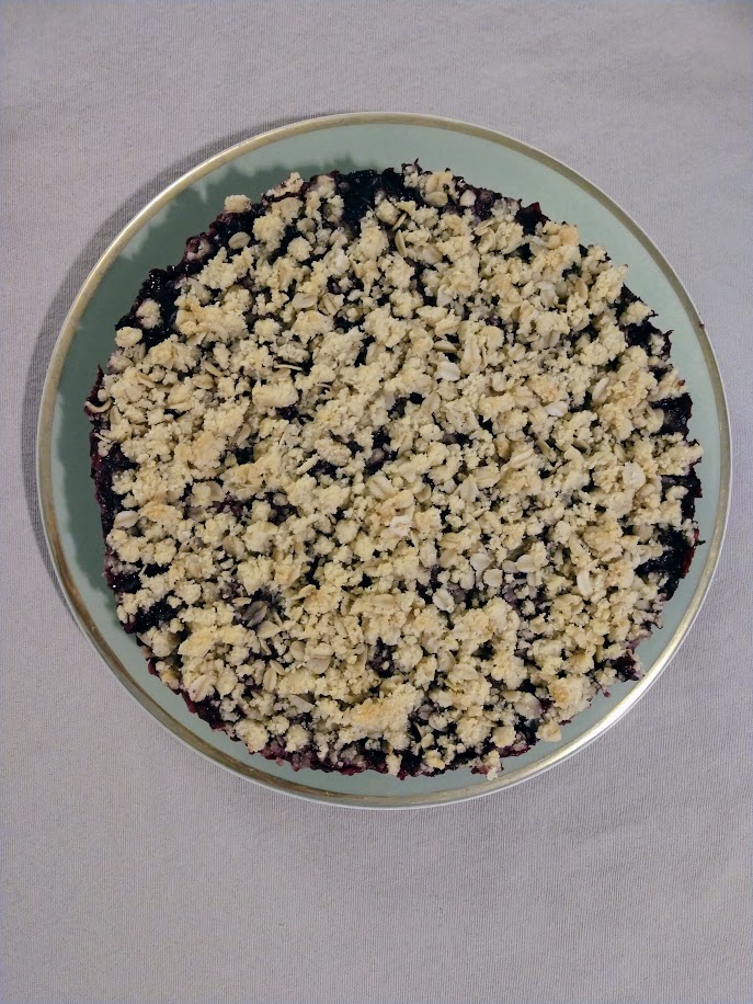 Almond Oat Blackberry Pie