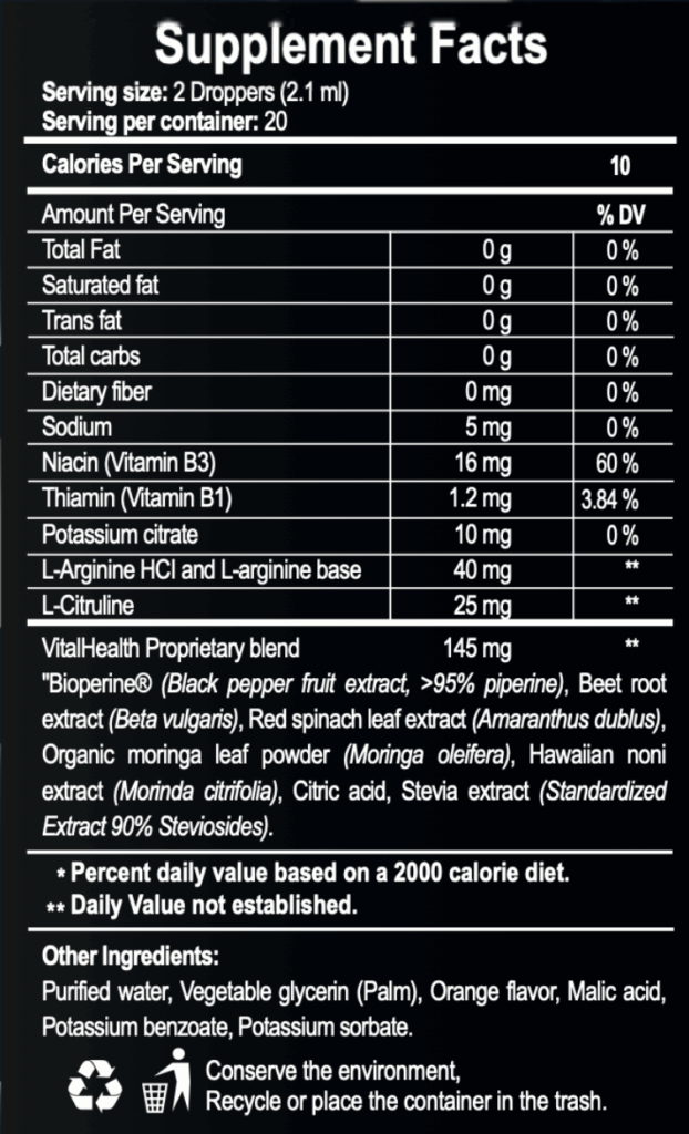 Nitric Oxide Ingredients