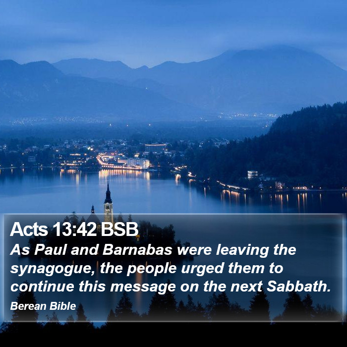 Acts 13 Verse 42