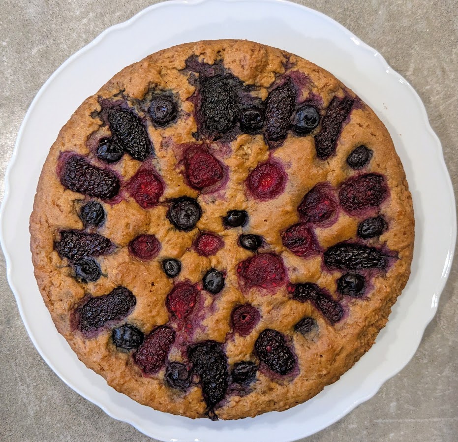 Blackberry Blueberry Vegan Cake